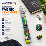 Premium Custom Fabric Keychain Keychain